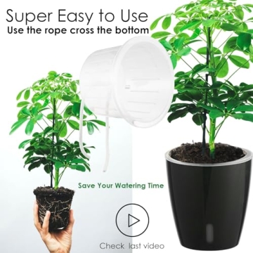 KvyusFlourish 5-Inch Self-Watering Pots for Indoor Plants