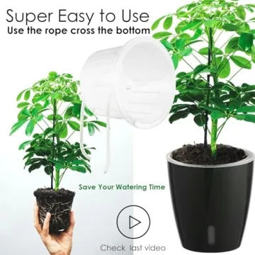 KvyusFlourish 5-Inch Self-Watering Pots for Indoor Plants