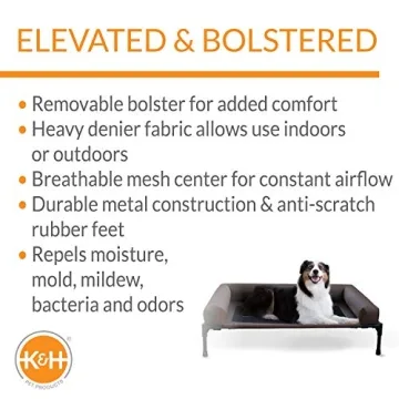 K&H Original Bolster Pet Cot - Large Outdoor Dog Bed