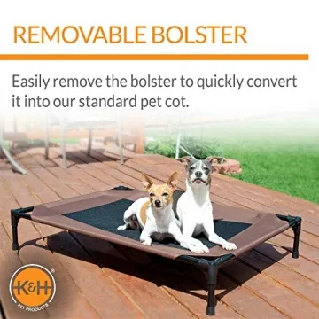 K&H Original Bolster Pet Cot - Large Outdoor Dog Bed