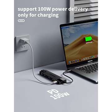 Lemorele 13 in 1 USB C Docking Station Triple Monitor, Multiport Hub Adapter w/Dual HDMI 4K, 1000M RJ45, VGA, 4 USB 3.0/2.0, USB C 3.0, 100W PD, SD/TF, 3.5MM Audio for Type C Laptops