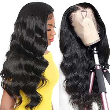 Zomgurd Glueless Body Wave Lace Front Wig 20 Inch