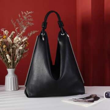 Montana West Hobo Bags - Slouchy Shoulder Bags for Women - Leather Large Size Ladies Handbags