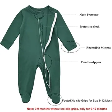 Aablexema Baby Footed Pajamas - Cozy Cotton Sleeper for Infants