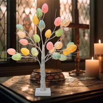 Dazzle Bright 24" Pre-lit Birch Tree for Easter