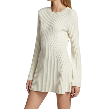 Ugerlov Women's Trending Fall Long Sleeve Sweater Dress