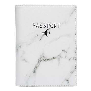 Leotruny Passport Holder Cover RFID Blocking Travel Wallet