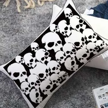 MAYJOYDIY Skull Pattern Stencil for Halloween Crafts