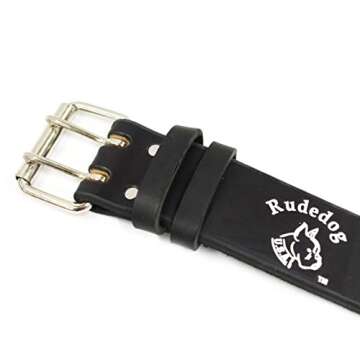 2" Leather Work Belt - Rudedog USA #3020 (Medium)