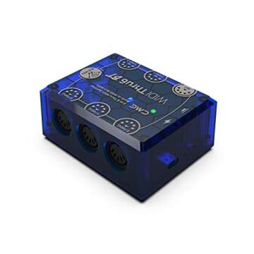 CME WIDI Thru6 BT - 2-in-6-out MIDI Thru/Split with 5-pin DIN and Bluetooth MIDI - future-proof technology, high-speed transfer of all MIDI data, extreme accuracy for all MIDI devices