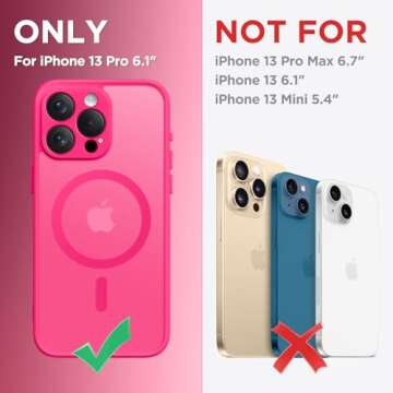CAPRARO Magnetic for iPhone 13 Pro Case, [Compatible with MagSafe] [Full Camera Protection] Shockpro...