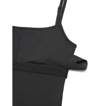 CRZ YOGA Butterluxe Jumpsuits for Women Yoga Workout Casual One Piece Leggings Romper with Built in Bra Black Medium