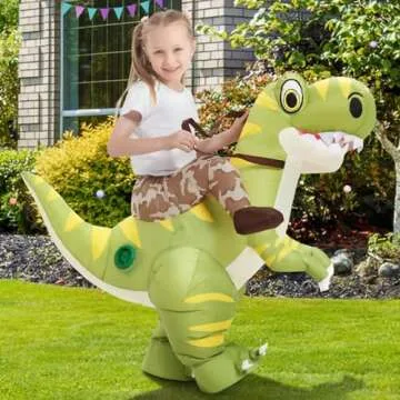 GOOSH Inflatable Dinosaur Costume for Kids Halloween Costumes Boys Girls 36IN Funny Blow up Costume ...