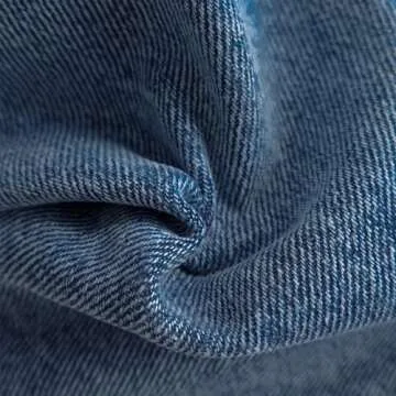 KIDSCOOL SPACE Baby Girls Jeans,Toddler Elastic Waist with D-Ring Slant Pockets Wide-Leg Denim Pants,Blue,12-18 Months