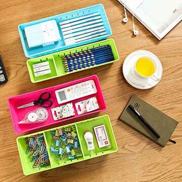 VANORIG Drawer Organizers for Office & Kitchen Storage