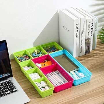 VANORIG Drawer Organizers for Office & Kitchen Storage