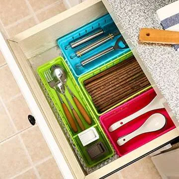 VANORIG Drawer Organizers for Office & Kitchen Storage