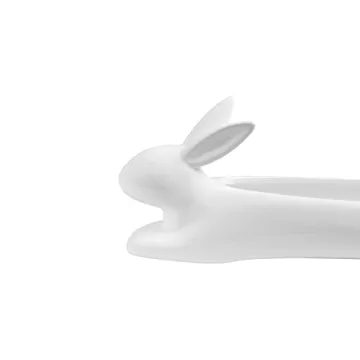 Creative Co-Op Rabbit Cracker Dish for Entertaining