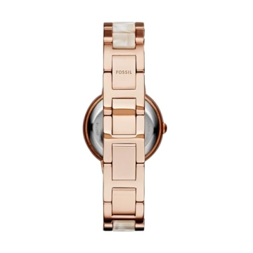 Fossil Virginia Quartz Women's Watch Rose Gold/White