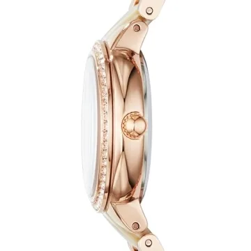 Fossil Virginia Quartz Women's Watch Rose Gold/White