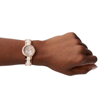 Fossil Virginia Quartz Women's Watch Rose Gold/White