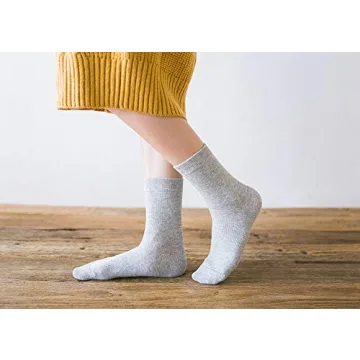 Losa Kute Women's Crew Socks - 5 Pairs of Fun Designs