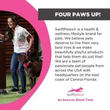 SwiftPaws - Home Original - Chase Toy - for Dogs - Flag Lure Course - Interactive Dog Enrichment Toy - Includes Main Unit, 3 Pulleys, Battery, Charger, Flags, Line, Stakes, Tethers