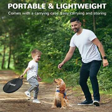 TASDISE Portable Dog Playpen, Upgraded Waterproof Bottom, Durable Mesh, Foldable Pet Playpen Exercise Kennel Tent for Dogs, Cats, Come with Free Carrying Case Great for Indoor Outdoor Travel Use, L