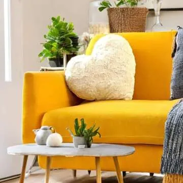Luxury Faux Fur Heart Pillow | Ideal Valentine Gift Cushion