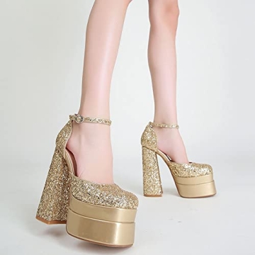 Elegant and Comfortable Womens Satin Heels with Rhinestones