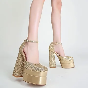 Elegant and Comfortable Womens Satin Heels with Rhinestones