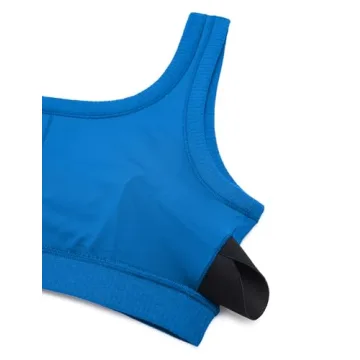 CRZ YOGA Women's Ribbed Sports Bra - Chic U Back Design