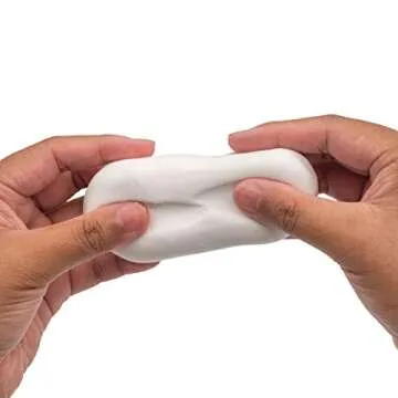 Air Dough - White, Air Dry, Ultra Light, Non-Toxic Modeling Clay in a Resealable Bag Including Tutorial Videos (Educational, Create & Decorate DIY, Kids Gifts, Arts & Crafts for Boys & Girls)