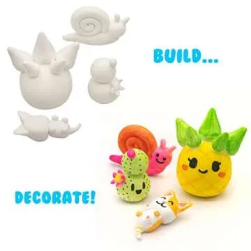 Air Dough - White, Air Dry, Ultra Light, Non-Toxic Modeling Clay in a Resealable Bag Including Tutorial Videos (Educational, Create & Decorate DIY, Kids Gifts, Arts & Crafts for Boys & Girls)