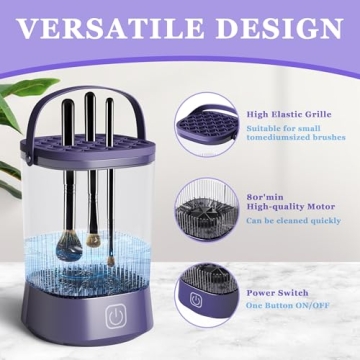 Automatic Makeup Brush Cleaner - Portable & Rechargeable