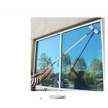 Ettore 45000 All Purpose Extension Pole, 5-Feet,Blue, White