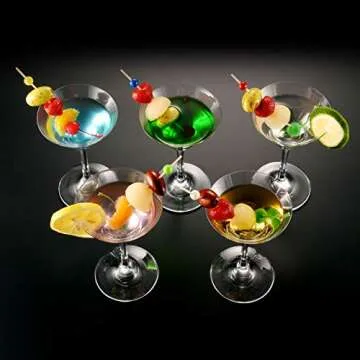 Colored Pearls Bamboo Cocktail Skewers, Bamboo Cocktail Picks, Cocktail Toothpicks for Appetizer and Drinks, Fancy Cute Garnish Decorative Sticks for Party, Bar, Fruit, Sandwich. 4.7 Inch, 100 Counts