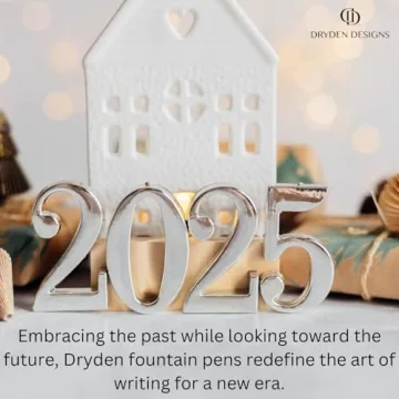 Elegant Dryden Designs Fountain Pen with 24 Ink Cartridges