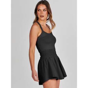 ANRABESS Mini Tennis Dress: Stylish Workout Romper
