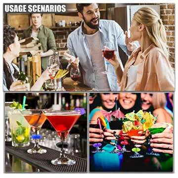 Lasiyanor Wine Glass Charms & Bottle Stopper Set - 26Pcs