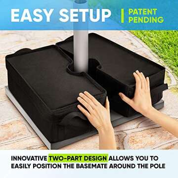 BaseMate Umbrella Base Weight for Stability All Year