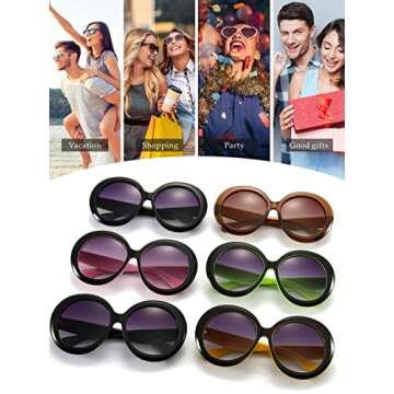 SeeBand Oversized Huge Round Sunglasses for Women Men Fashion Big Circle Sunnies Large Thick Sun Glasses Vintage Shades (Brown/Gradient Brown)
