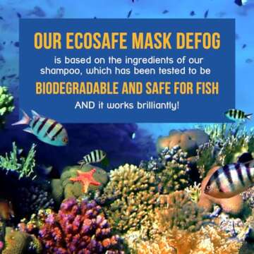 STREAM 2 SEA Mask Defog, Reef Friendly Defogger Coating Anti Fog Mask for Glasses, Snorkel Mask, Scuba Divers, Ski Goggles and Sports Glasses Equipment