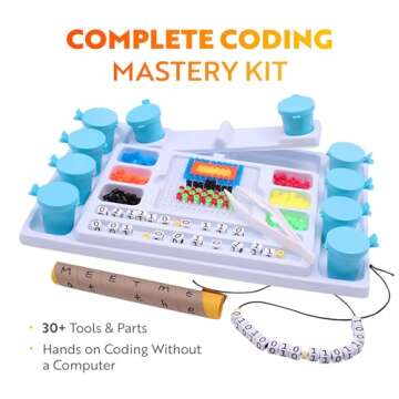 Playz My First Coding & Computer Science Kit - Learn About Binary Codes, Encryption, Algorithms & Pi...