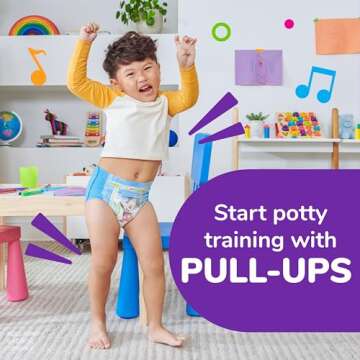 Pull-Ups Boys' Potty Training Pants, Size 3T-4T Training Underwear (32-40 lbs), 66 Count