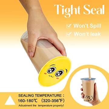2 Rolls Cup Sealer Film - Perfect for Bubble Tea & More