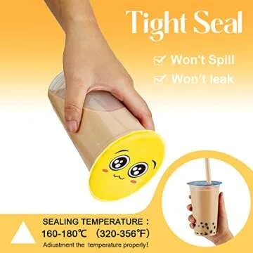2 Rolls Cup Sealer Film - Perfect for Bubble Tea & More