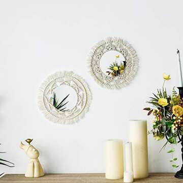 Elegant Handmade Boho Wall Mirror for Home Decor
