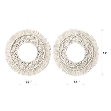 Elegant Handmade Boho Wall Mirror for Home Decor