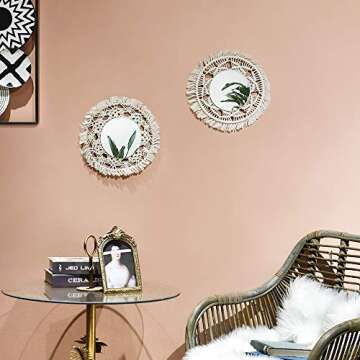 Elegant Handmade Boho Wall Mirror for Home Decor
